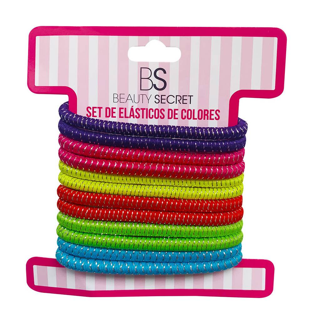 Beauty Secret Elásticos Colets Colores 12 unidades