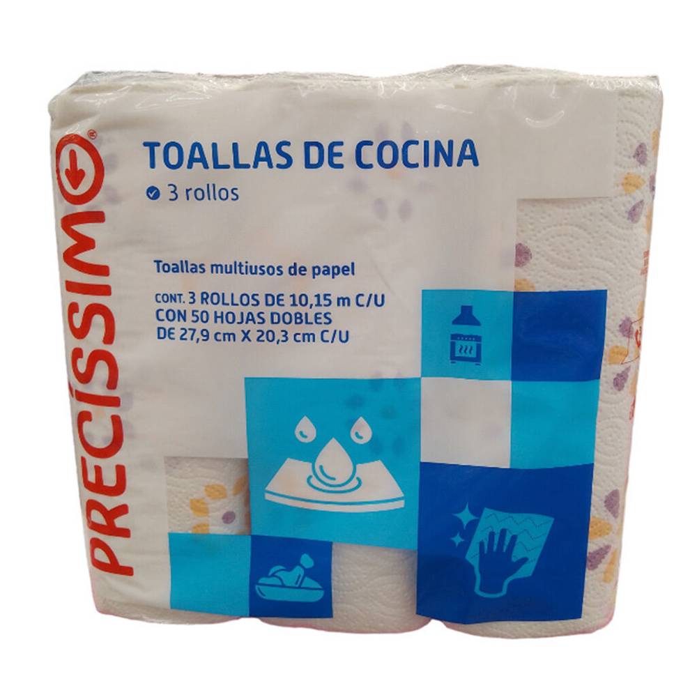 Precíssimo toalla de papel (3 un)