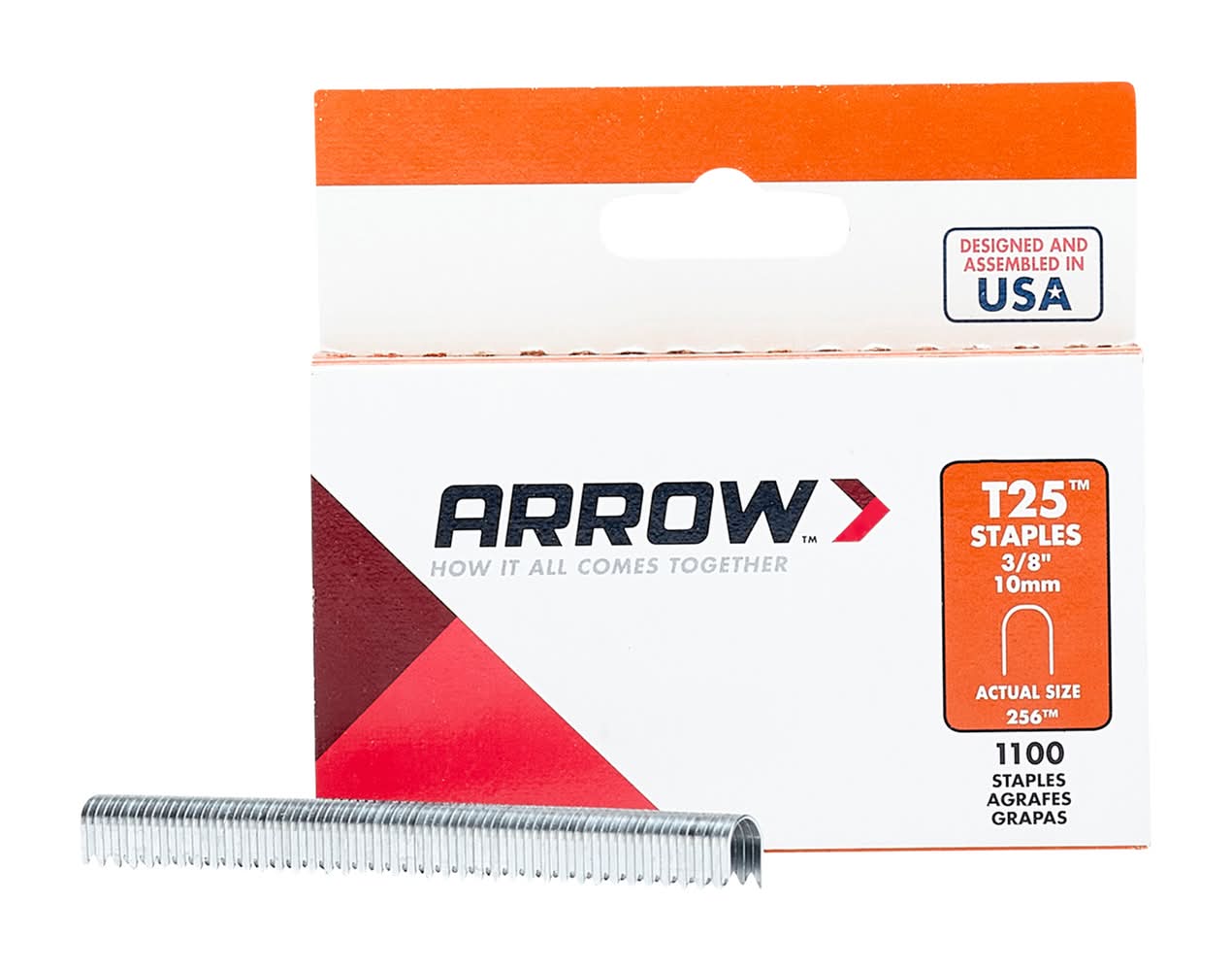 Arrow T25 1/4 In. W X 3/8 In. L Round Crown Wire Staples 1100 Pk