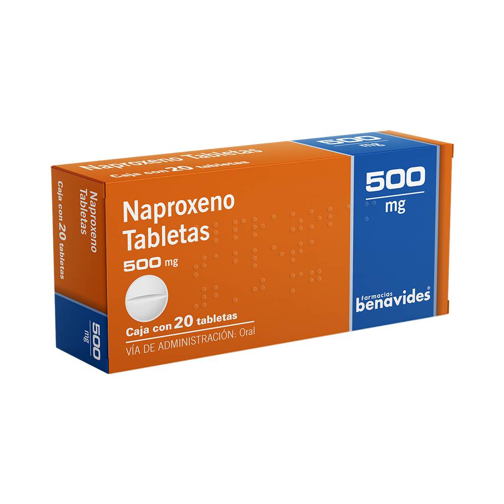Almus naproxeno tabletas 500 mg (20 piezas)