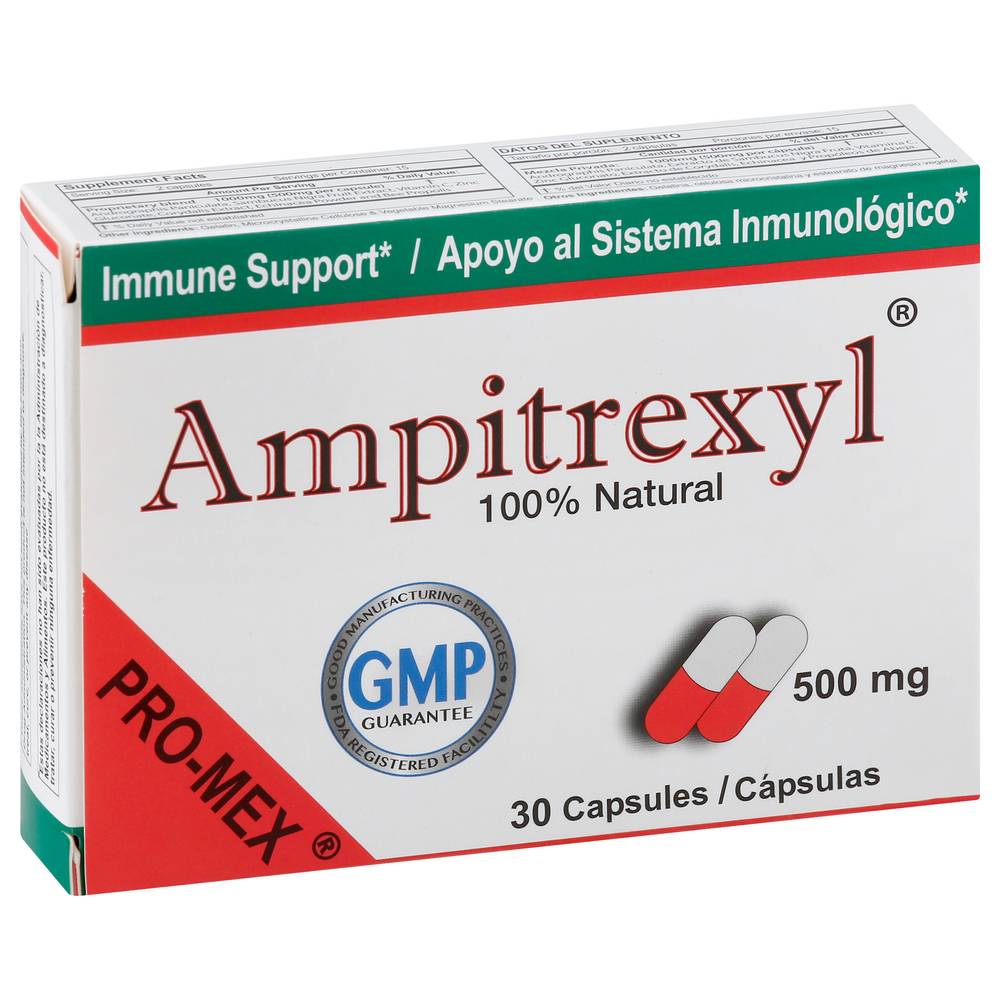 Ampitrexyl Natural Immune Support Supplement 500 mg (2.2 oz, 30 ct)