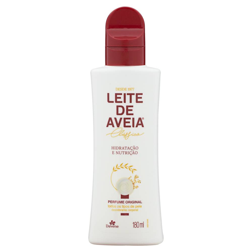 Davene hidratante leite de aveia para todo tipo de pele (180ml)