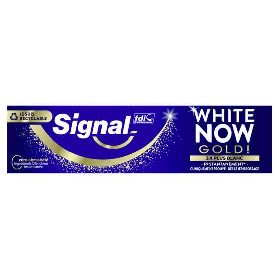 Dentifrice white now gold Signal 75 ml