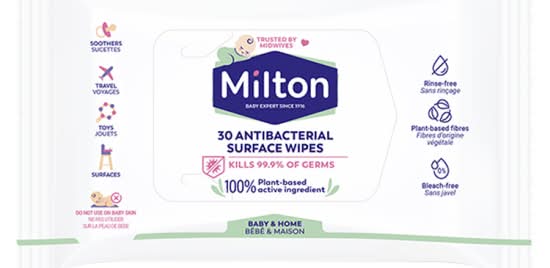 Milton Wipes (30 pack)