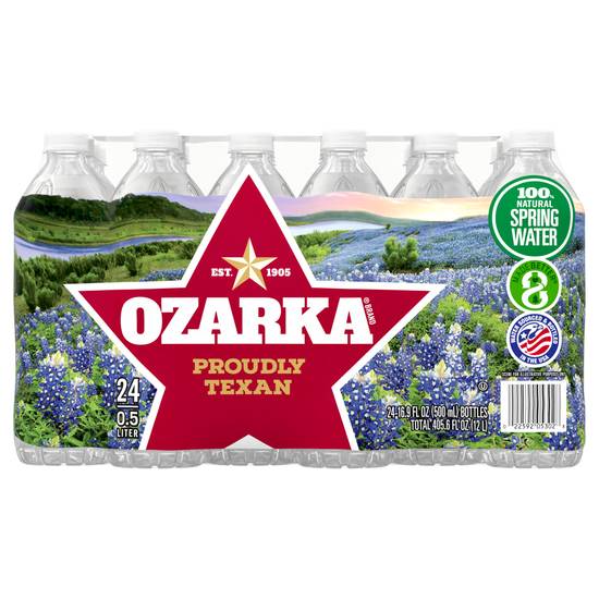 Ozarka 100% Natural Spring Water (24 pack, 16.9 fl oz)