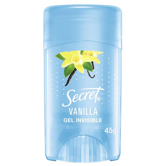 Secret antitranspirante en gel aroma vainilla (barra 45 g)