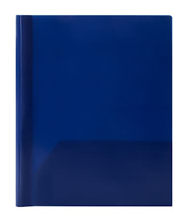 Solid 2-Pocket 3-Prong Portfolio Folder Blue