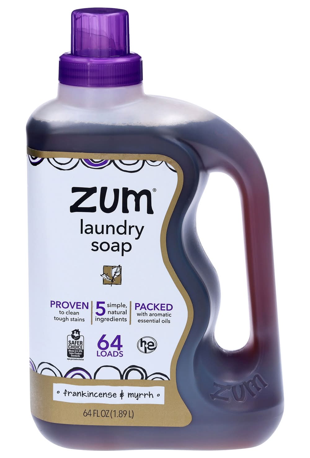 Zum Frankincense & Myrrh Aromatherapy Laundry Soap (64 fl oz)
