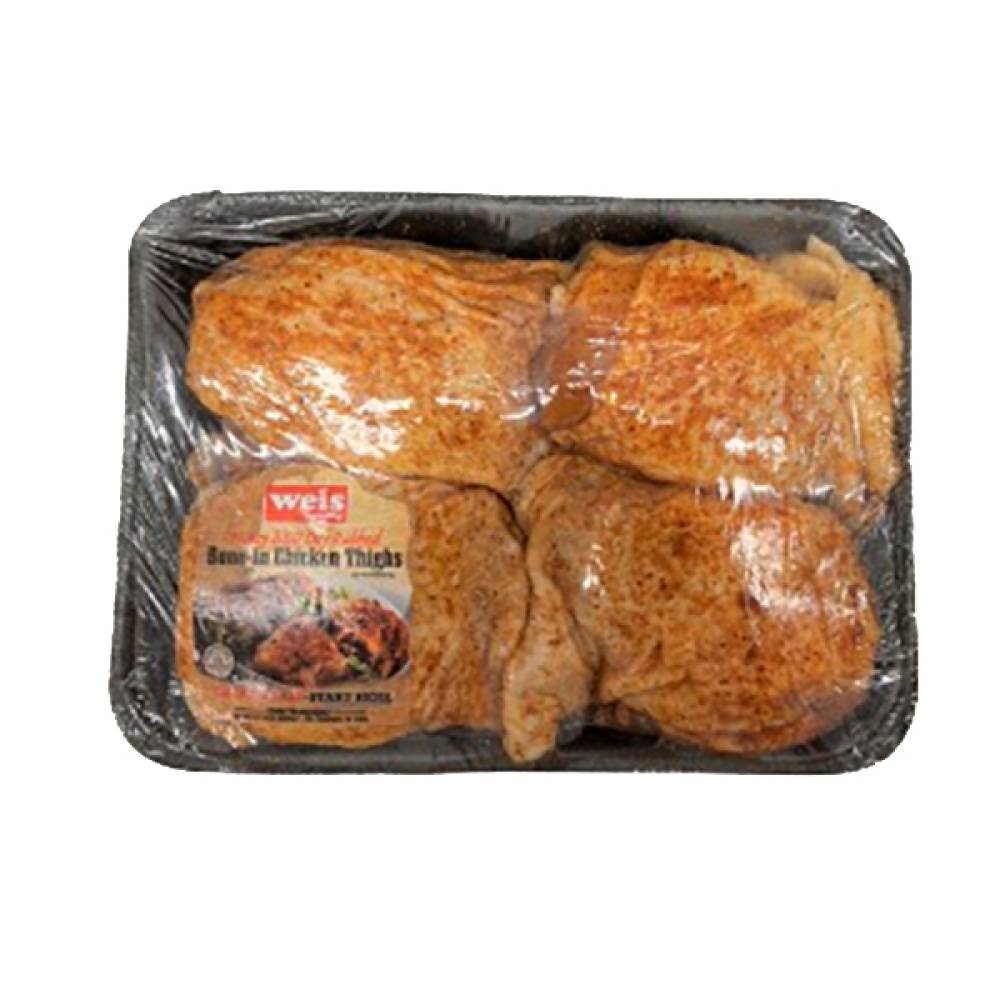 Weis Quality Chicken Thighs Honey BBQ Dry Rubbed