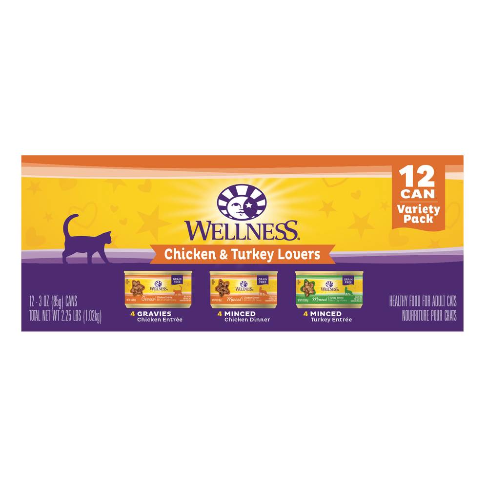 Wellness Chicken & Turkey Lovers Variety pack (assorted)