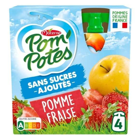 Pom'potes - Compotes gourdes pomme fraise (360g)