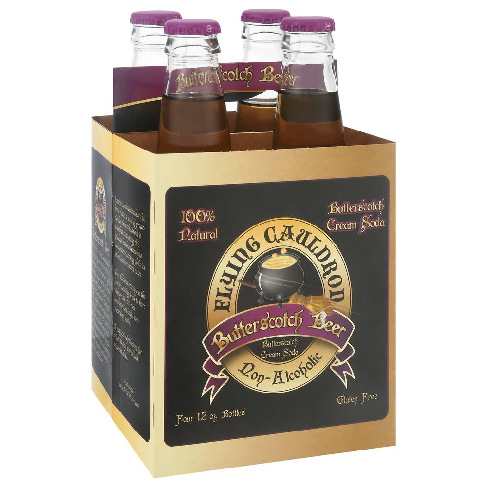 Flying Cauldron Butterscotch Beer Cream Soda (4 x 12 oz)