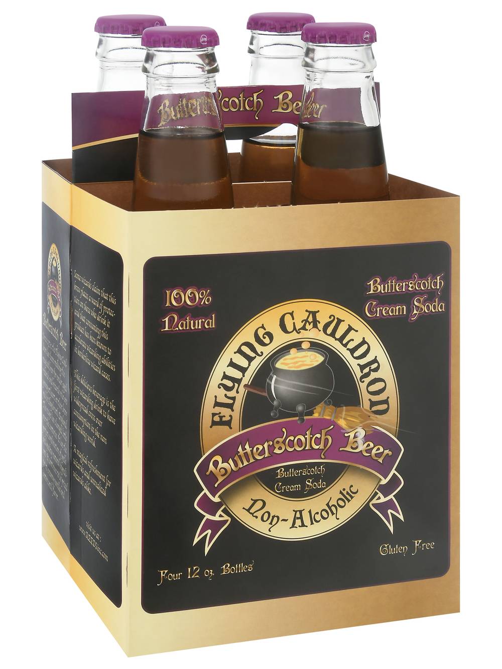 Flying Cauldron Butterscotch Beer Cream Soda (4 x 12 fl oz)