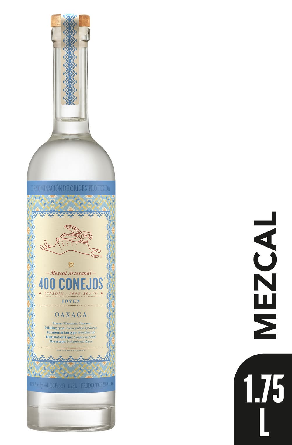 400 Conejos Artesanal Joven Mezcal (1.75 L)