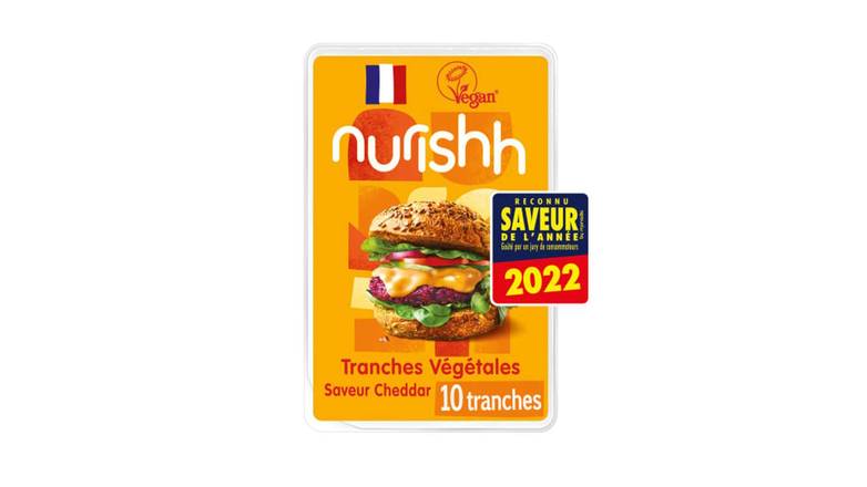 Nurishh - Fromage végétales pour burger en tranches (cheddar)