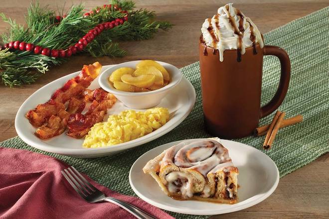 Cinnamon Roll Pie Breakfast