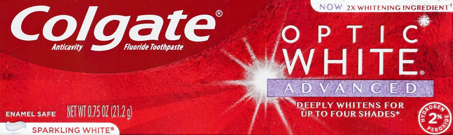 Colgate Optic White Advanced Sparkling White Anticavity Fluoride Toothpaste