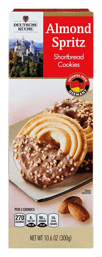 Deutsche Küche Shortbread Cookies, Almond Spritz (10.6 oz)