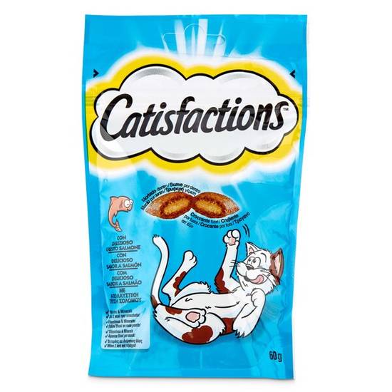 Snack para Gatos con Salmón Catisfaction Bolsa (60 g)