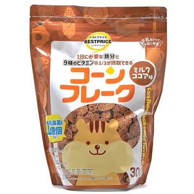 トップバリュ　ベストプライス　コーンフレーク　ミルクココア味　３００ｇ