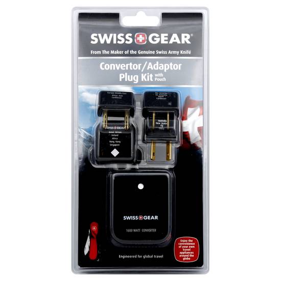 Swiss Gear Convertor/Adaptor Plug Kit With Pounch