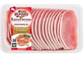 Escalopines de lomo de cerdo fresco marinado El Pozo Extratiernos 600 g