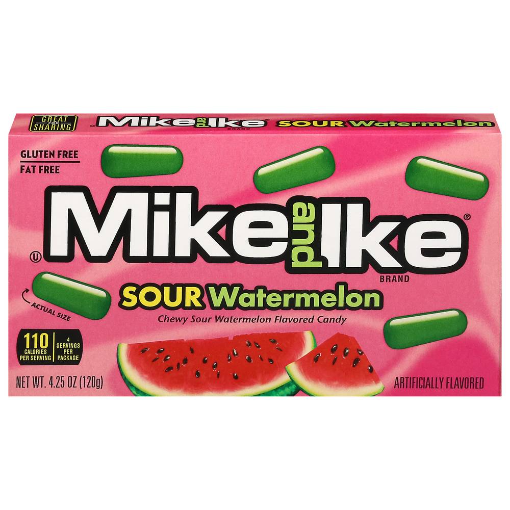 Mike and Ike Sour Chewy Candies (watermelon)