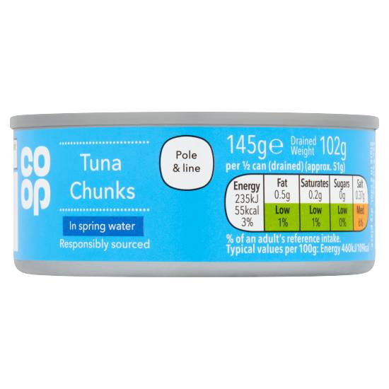 Co-Op Tuna Chunks in Spring Water 145g