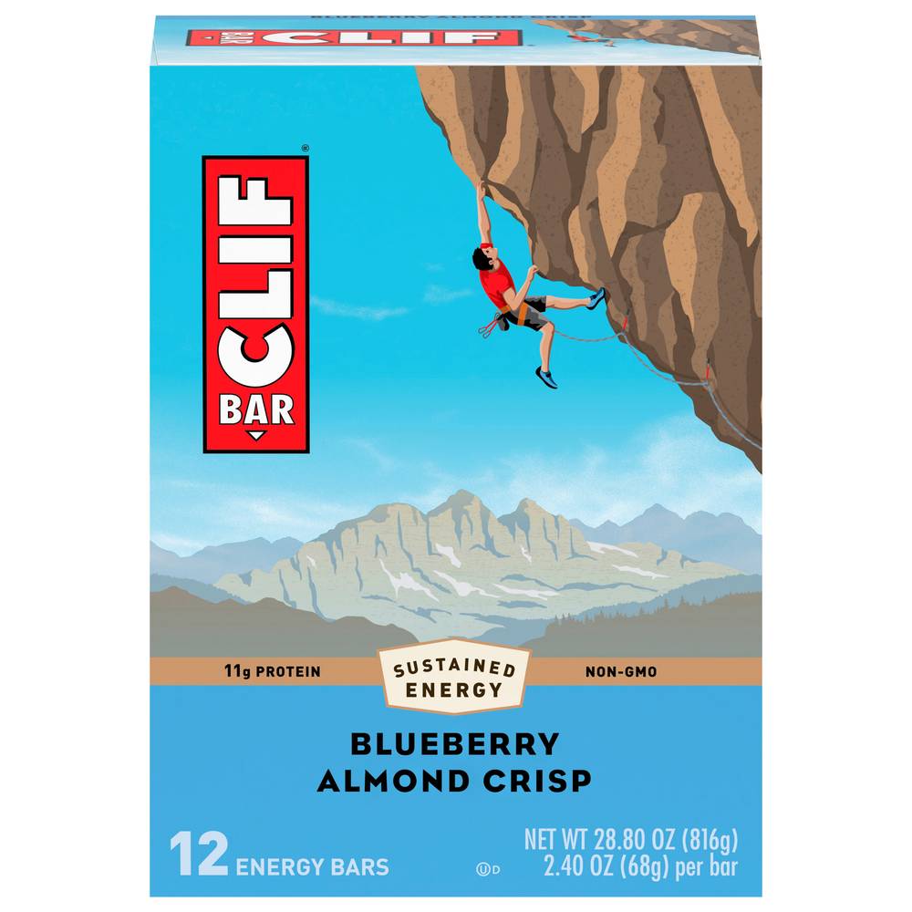 Clif Blueberry Crisp Energy Bars (12 ct, 2.4 oz)