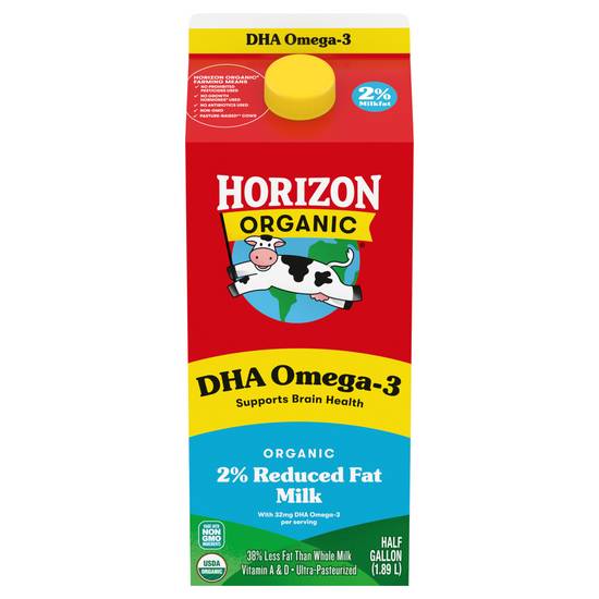 Horizon Organic Dha Omega-3 Organic 2% Reduced Fat Milk (1.9 L)
