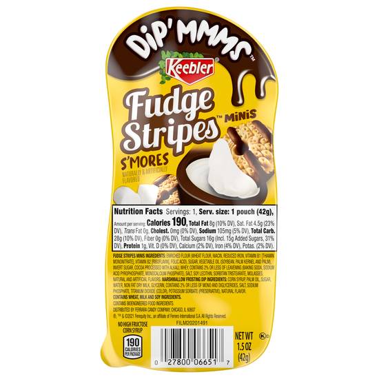 Keebler Fudge Stripes Dip'mmms Minis S'mores (1.5 oz)
