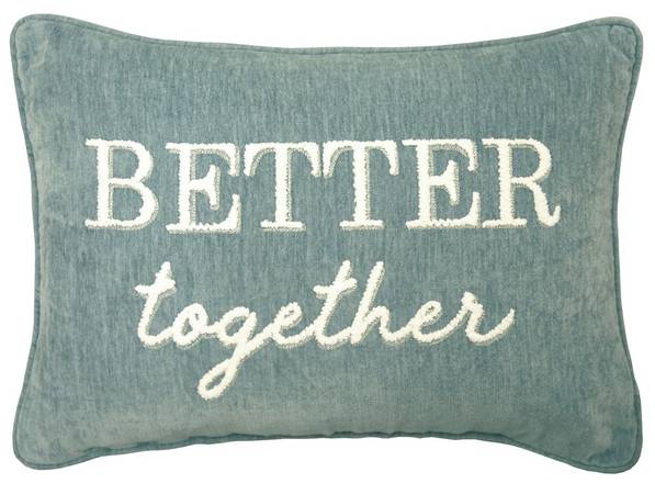 Better Homes & Gardens, Better Together Aqua Pillow
