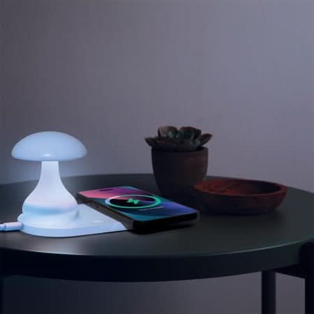 Merkury Innovations Wireless Charger With Led Lamp