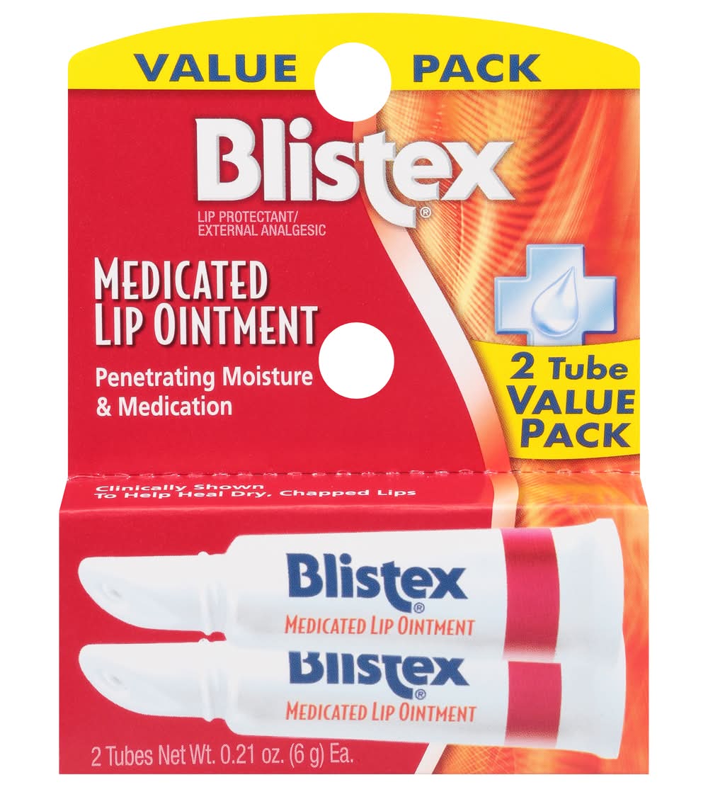 Blistex Medicated Lip Ointment (0.21 oz, 2 ct)