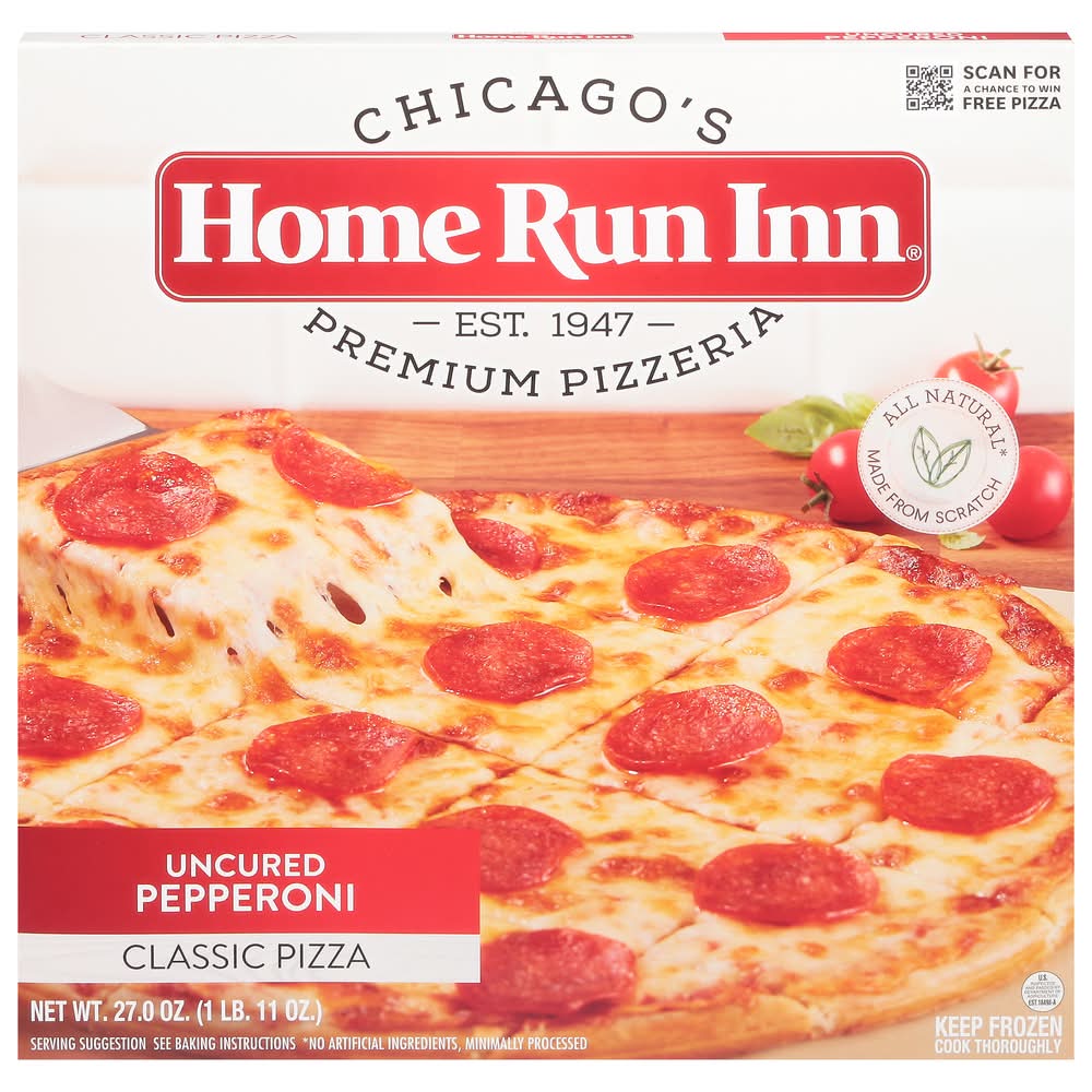 Home Run Inn Chicago's Premium Pizzeria Classic Pizza, Uncured Pepperoni (27 oz)