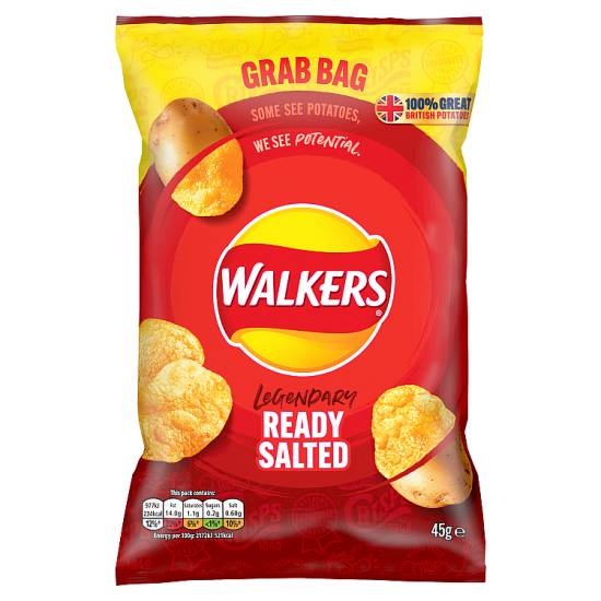 Walkers Salted, Ready Potato Crisps (45g)