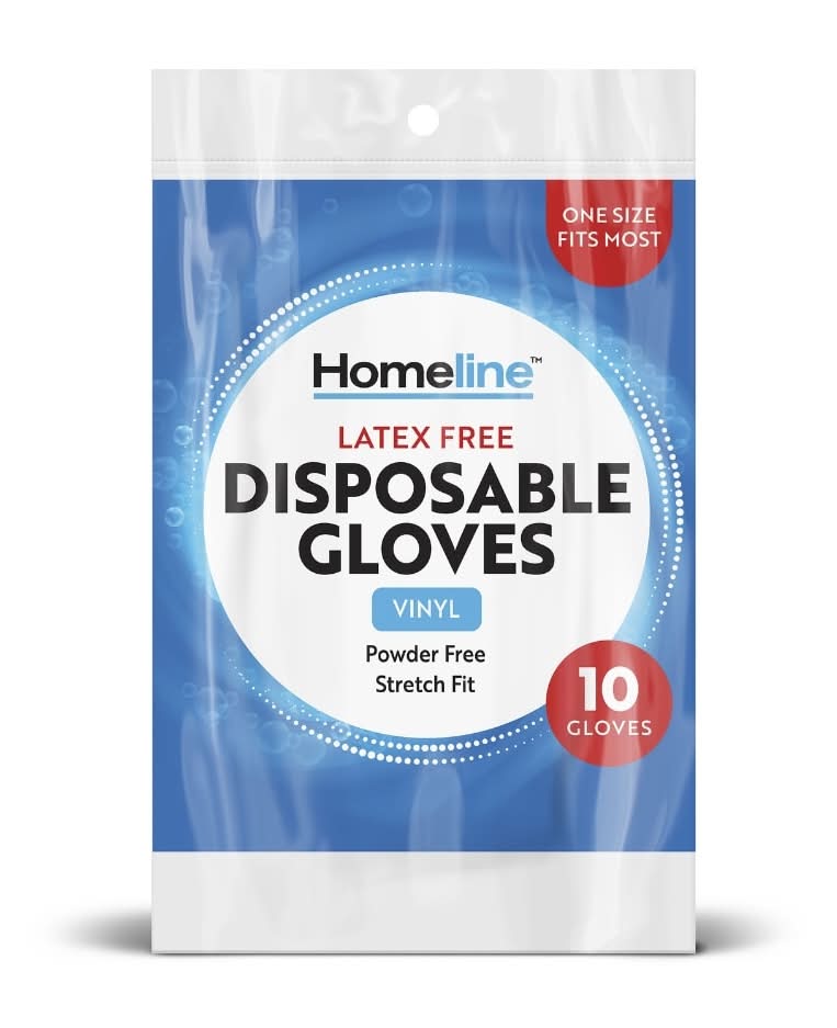 Homeline Disposable Vinyl Gloves (10 ct)