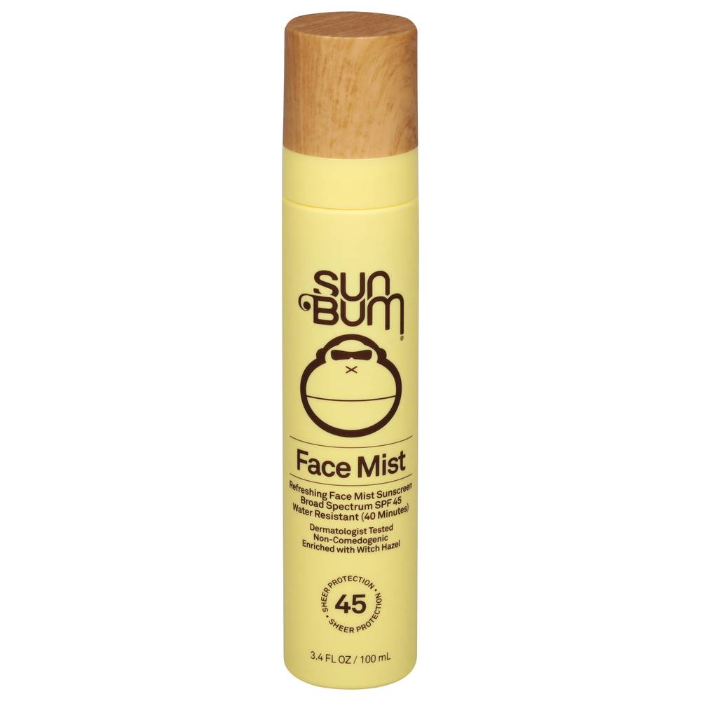 Sun Bum Broad Spectrum Spf 45 Refreshing Face Mist Sunscreen