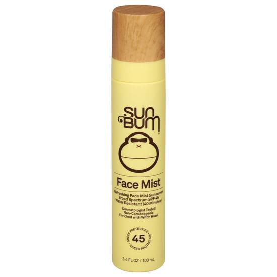 Sun Bum Broad Spectrum Spf 45 Refreshing Face Mist Sunscreen