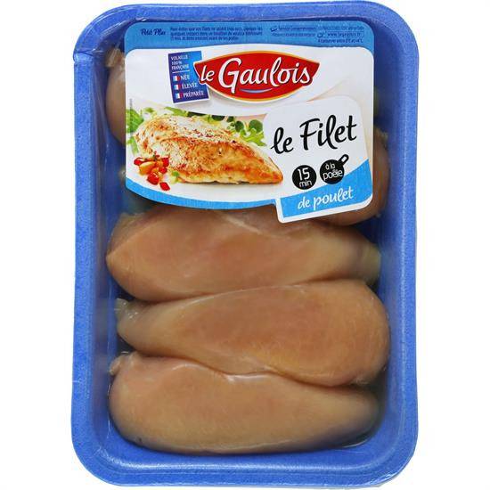 Filet de poulet jaune LE GAULOIS - la barquette de 720g