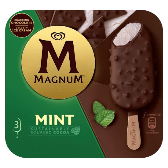 Magnum Mint, Ice Cream Sticks (3 pack)