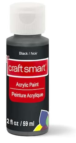Craft Smart Acrylic Paint, Black (2 fl oz)