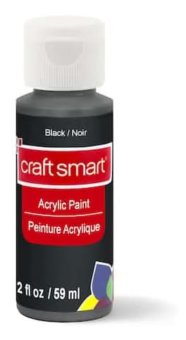 Craft Smart Acrylic Paint, Black (2 fl oz)