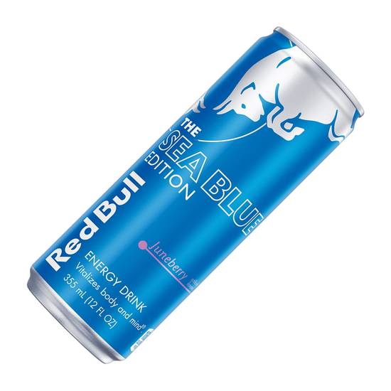 Red Bull Energy Drink Sea Blue Edition Juneberry 12oz