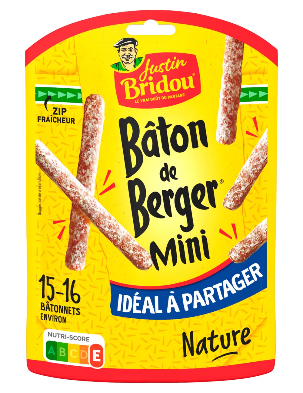 Justin Bridou - Mini saucisses sèches bâtons de berger (160g)