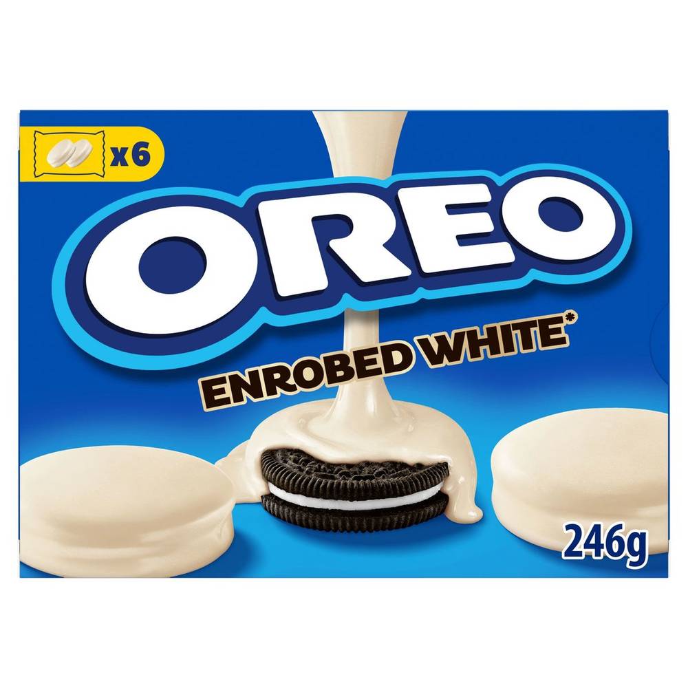 Oreo Biscuits Enrobé Avec Chocolat Blanc 6 x 2 Pcs 246 g