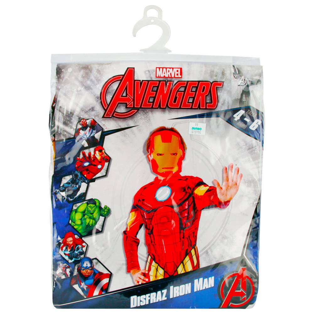 Marvel disfraz ironman civil war classic (talla 4 -6)