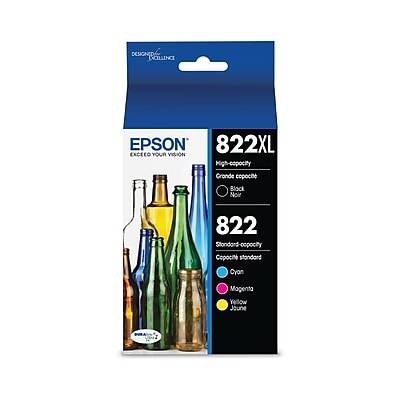 Epson T822xl-T822 High Yield and Standard Yield Ink Cartridges T822xl-Bcs ( black-cyan-magenta-yellow )