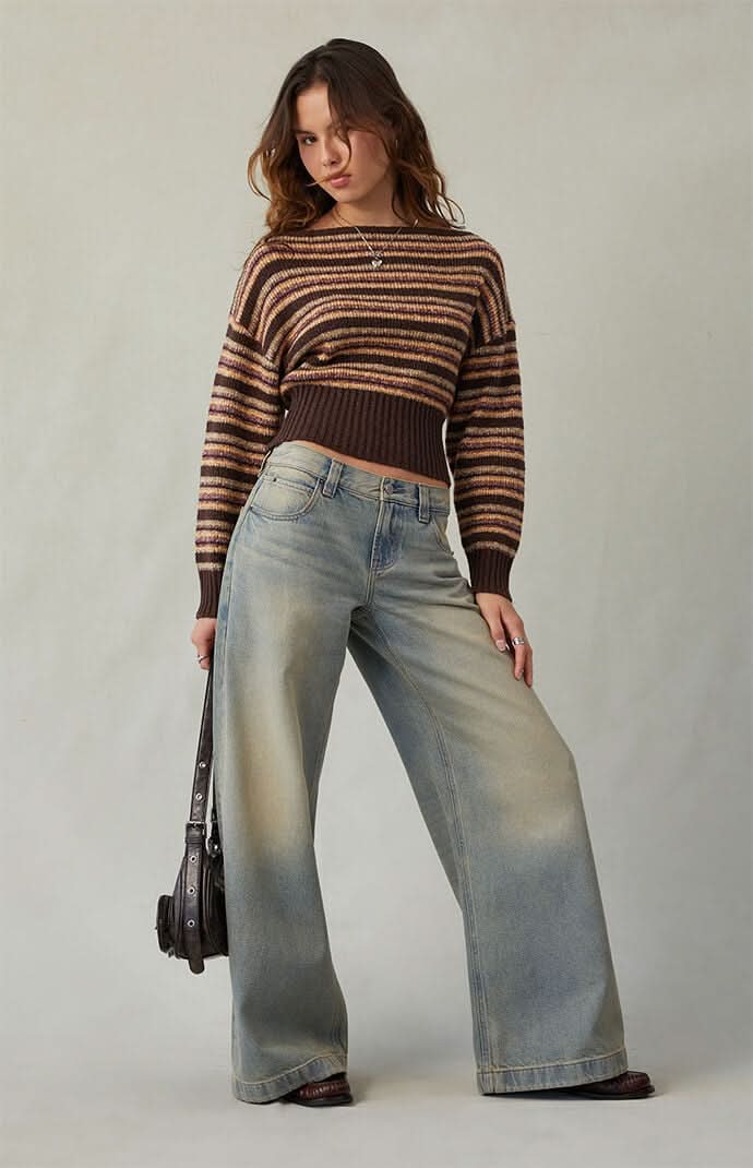 Women's Sloane Low Rise Ultra Baggy Jeans Light Blue Tint Medium Indigo 24