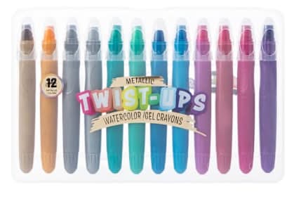 Metallic Twist-Ups Watercolors 12-Pack Metallic